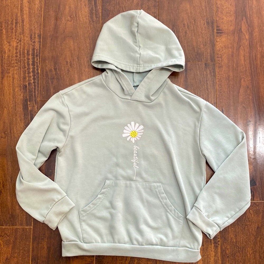 Girls mint hoodie size 10